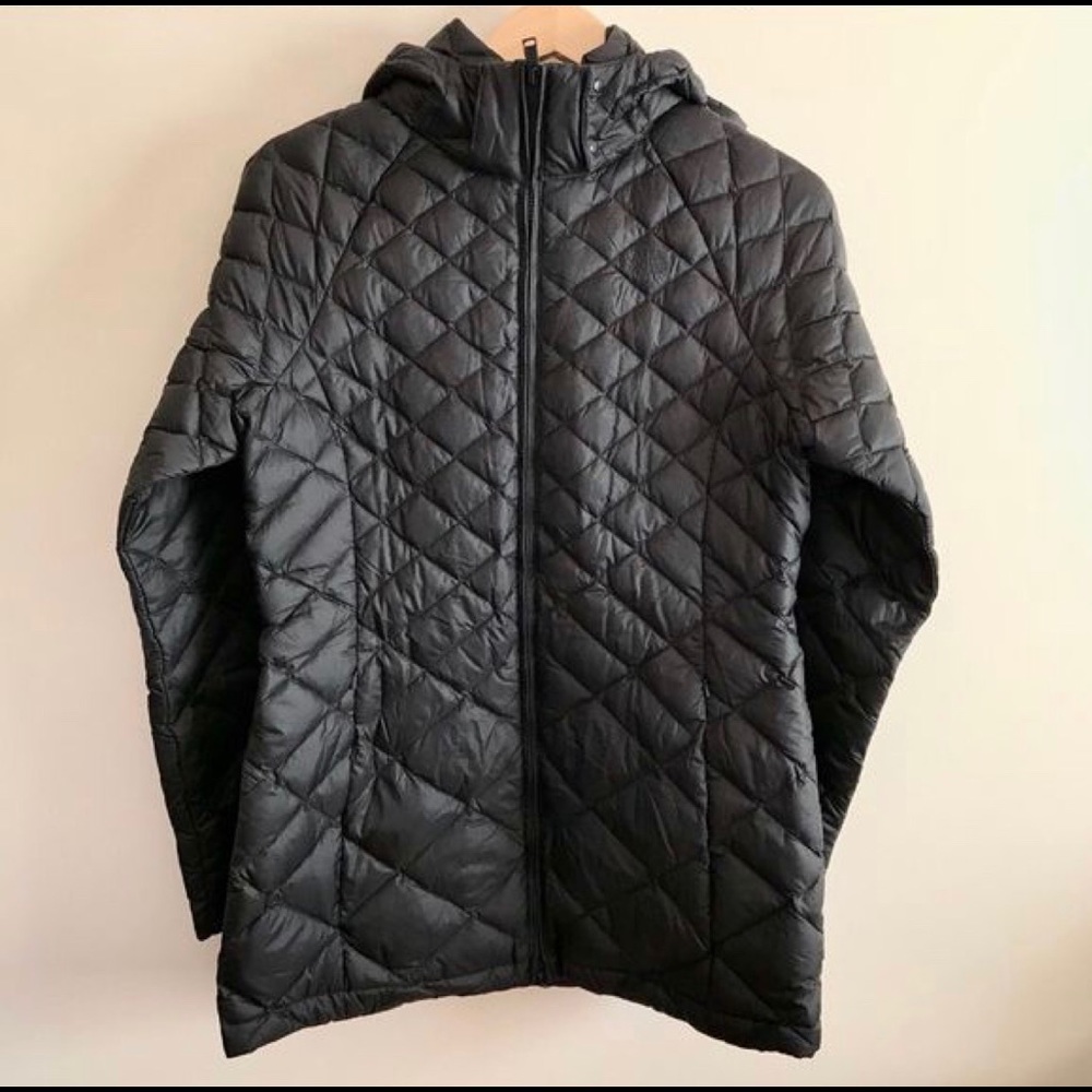 Goose down diamond quilted coat